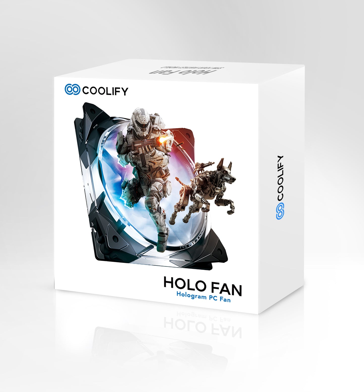 HOLO FAN | 120mm RGB PC Fan with 3D Holographic Display, Wireless Upload, High-Performance Cooling