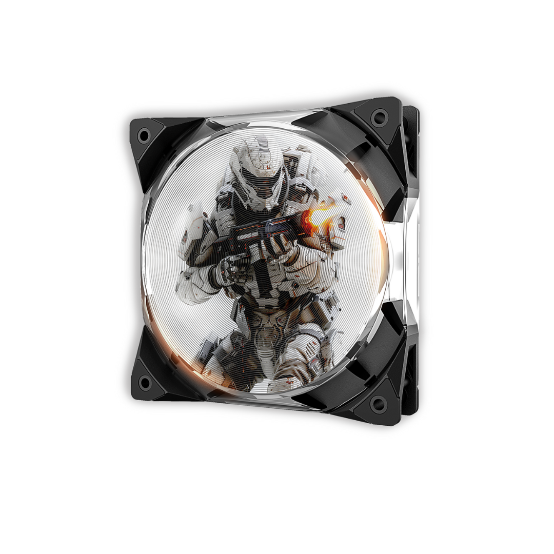 HOLO FAN | 120mm RGB PC Fan with 3D Holographic Display, Wireless Upload, High-Performance Cooling