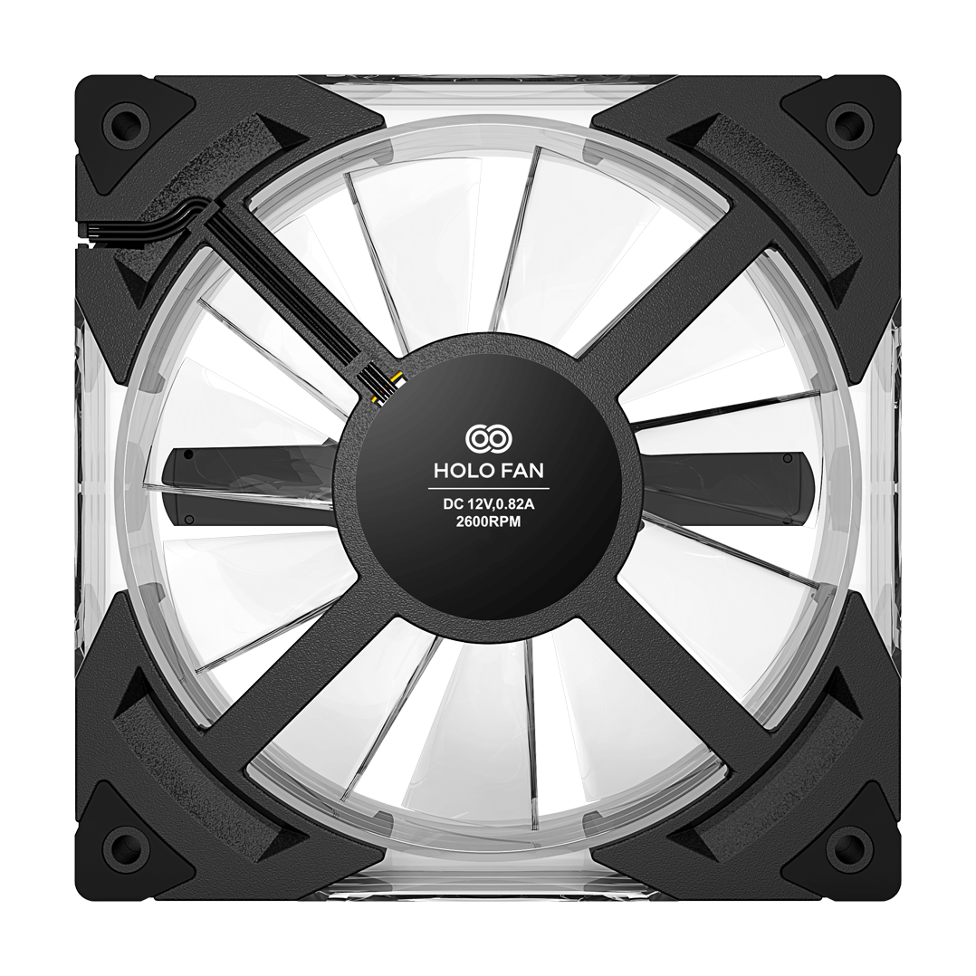 HOLO FAN | 120mm RGB PC Fan with 3D Holographic Display, Wireless Upload, High-Performance Cooling